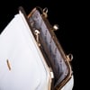 Nas Bag Burslu Klipsli Vintage Omuz ve Çapraz Çanta (23x20 cm ebatlarındadır) Beyaz Victoria