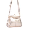 Nas Bag Burslu Klipsli Vintage Omuz ve Çapraz Çanta (23x20 cm ebatlarındadır) Gold