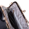 Nas Bag Burslu Klipsli Vintage Omuz ve Çapraz Çanta (23x20 cm ebatlarındadır) Siyah Yankı