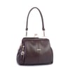 Nas Bag Burslu Klipsli Vintage Omuz ve Çapraz Çanta (23x20 cm ebatlarındadır) Kahve Victoria