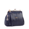 Nas Bag Burslu Klipsli Vintage Omuz ve Çapraz Çanta (23x20 cm ebatlarındadır) Lacivert  Victoria