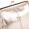 Nas Bag Burslu Klipsli Vintage Omuz ve Çapraz Çanta (23x20 cm ebatlarındadır) Gold