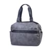 Nas Bag Büyük Boy Spor Geniş Hacimli Günlük veya Spor Omuz Çantası Gri Siyah  Raven ( 36x30 cm )