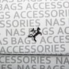 Nas Bag Çapraz Çanta Beyaz Yazılı