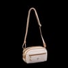 Nas Bag Çapraz Çanta Krem Camel Gofraj