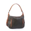 Nas Bag Çok Gözlü Kadın Omuz ve Çapraz Çanta (33x25 cm ) Haki  Taba Victoria