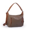 Nas Bag Çok Gözlü Kadın Omuz ve Çapraz Çanta (33x25 cm ) Vizon   Taba Victoria