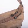 Nas Bag Çok Gözlü Kadın Omuz ve Çapraz Çanta (33x25 cm ) Vizon  Raven 