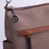 Nas Bag Çok Gözlü Yumuşak ve Hafif Yapılı Çift Askılı Omuz ve Çapraz Çanta Vizon Taba  Buzzy  ( 30x24 cm )