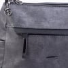 Nas Bag Çok Gözlü Yumuşak ve Hafif Yapılı Çift Askılı Omuz ve Çapraz Çanta Gri Siyah Lizbon ( 30x24 cm )