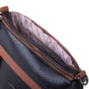 Nas Bag Çok Gözlü Yumuşak ve Hafif Yapılı Çift Askılı Omuz ve Çapraz Çanta ( 30x24 cm ) Siyah Taba Victoria