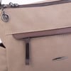 Nas Bag Çok Gözlü Yumuşak ve Hafif Yapılı Çift Askılı Omuz ve Çapraz Çanta Vizon Kahve Lizbon ( 30x24 cm )