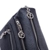 Nas Bag Günlük Çok Gözlü Çanta (en: 26 cm  ; boy:17 cm) Siyah Gofraj