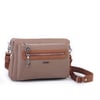 Nas Bag Günlük Çok Gözlü Çanta (en: 26 cm  ; boy:17 cm) Vizon Taba Lacste