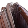 Nas Bag Günlük Çok Gözlü Çanta (en: 26 cm  ; boy:17 cm) Vizon Taba Lacste