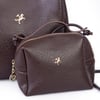 Nas Bag Kadın 2 li Set Omuz ve Çapraz Çanta Kahve Victoria