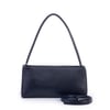 Nas Bag Kadın Basic Baget Omuz ve Çapraz Çanta Lacivert Kımera (27x12 cm )