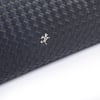 Nas Bag Kadın Basic Baget Omuz ve Çapraz Çanta Siyah Örgülü (27x12 cm )