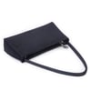 Nas Bag Kadın Basic Baget Omuz ve Çapraz Çanta Siyah Taşlı (27x12 cm )