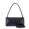 Nas Bag Kadın Basic Baget Omuz ve Çapraz Çanta Siyah Kımera (27x12 cm )