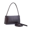 Nas Bag Kadın Basic Baget Omuz ve Çapraz Çanta Kahve Kımera (27x12 cm )