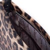 Nas Bag Kadın Basic Baget Omuz ve Çapraz Çanta Taba Leopar (27x12 cm )