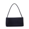 Nas Bag Kadın Basic Baget Omuz ve Çapraz Çanta Siyah Taşlı (27x12 cm )