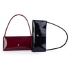 Nas Bag Kadın Basic Baget Omuz ve Çapraz Çanta Siyah Rugan (27x12 cm )