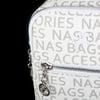 Nas Bag Kadın Bel ve Body Bag Çapraz Çanta Dönüştürülebilir Orjinal Nas Çanta Beyaz Yazılı