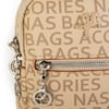 Nas Bag Kadın Bel ve Body Bag Çapraz Çanta Dönüştürülebilir Orjinal Nas Çanta Vizon Taba Yazılı