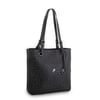 Nas Bag Kadın Büyük Boy Omuz Çantası ( 35x35x12 cm) Siyah Yazılı