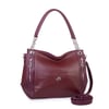 Nas Bag Kadın Büyük Boy Omuz Çantası ( 45x34x21 cm) Bordo Victoria