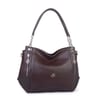 Nas Bag Kadın Büyük Boy Omuz Çantası ( 45x34x21 cm) Kahve Victoria