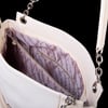 Nas Bag Kadın Büyük Boy Omuz Çantası ( 45x34x21 cm) Krem Victoria