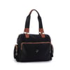 Nas Bag Kadın Büyük Boy Omuz Çantası Siyah Taba Buzzy (en :37 ,boy :30 cm)