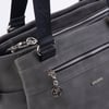 Nas Bag Kadın Çanta Omuz El ve Çapraz Çanta Çok Gözlü Gri Siyah King (en:37 cm ; boy:24 cm )