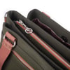Nas Bag Kadın Çanta Omuz El ve Çapraz Çanta Çok Gözlü Yeşil Taba Buzzy  (en:37 cm ; boy:24 cm )