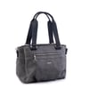 Nas Bag Kadın Çanta Omuz El ve Çapraz Çanta Çok Gözlü Gri Siyah King (en:37 cm ; boy:24 cm )