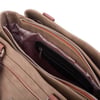 Nas Bag Kadın Çanta Omuz El ve Çapraz Çanta Çok Gözlü Vizon Taba King (en:37 cm ; boy:24 cm )