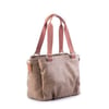 Nas Bag Kadın Çanta Omuz El ve Çapraz Çanta Çok Gözlü Vizon Taba King (en:37 cm ; boy:24 cm )