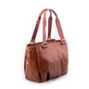 Nas Bag Kadın Çanta Omuz El ve Çapraz Çanta Çok Gözlü Taba Yıkamalı (en:37 cm ; boy:24 cm )