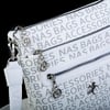Nas Bag Kadın Çapraz Çanta Beyaz Yazılı