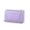 Nas Bag Kadın Çapraz Çanta Büyük Boy Zincirli Kapitone Lila  Nova (en:26 ; boy:16 cm ) 