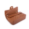 Nas Bag Kadın Çapraz Çanta Büyük Boy Zincirli Kapitone Taba Nova (en:26 ; boy:16 cm ) 