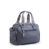 Nas Bag Kadın Çapraz Çanta Çok Gözlü  Gri Dona  ( 26x17 cm)