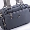 Nas Bag Kadın Çapraz Çanta Çok Gözlü  Gri Dona  ( 26x17 cm)