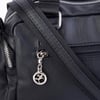 Nas Bag Kadın Çapraz Çanta Çok Gözlü Siyah Yıkamalı ( 26x17 cm)