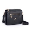 Nas Bag Kadın Çapraz Çanta Kalın Ayarlanabilir Askılı Çanta  (En: 26 cm,  Boy: 22 cm ) Siyah Victoria
