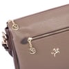 Nas Bag Kadın Çapraz Çanta Kalın Ayarlanabilir Askılı Çanta  (En: 26 cm,  Boy: 22 cm ) Vizon Kahve Victoria