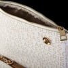 Nas Bag Kadın Çapraz Çanta Krem Camel Yazili